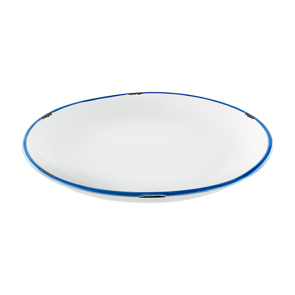 Canvas Home Tinware Dinner Plate In White - Set Of 4