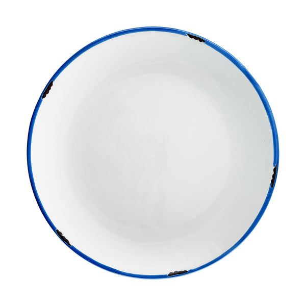 canvas home Tinware Dinner Plate in White - Set of 4