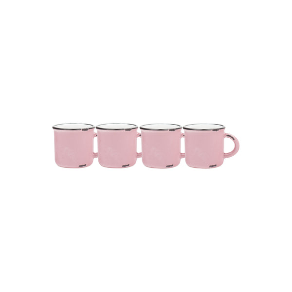 Canvas Home Tinware Espresso Mug In Pink - Set Of 4