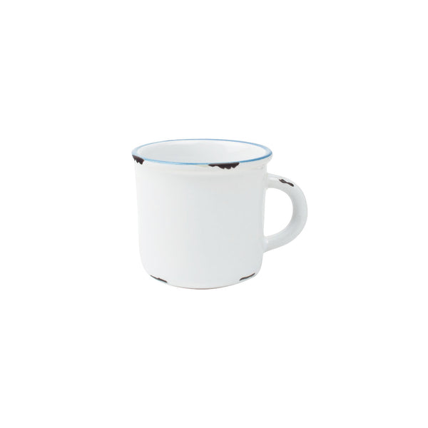 canvas home Tinware Espresso Mug in White - Set of 4