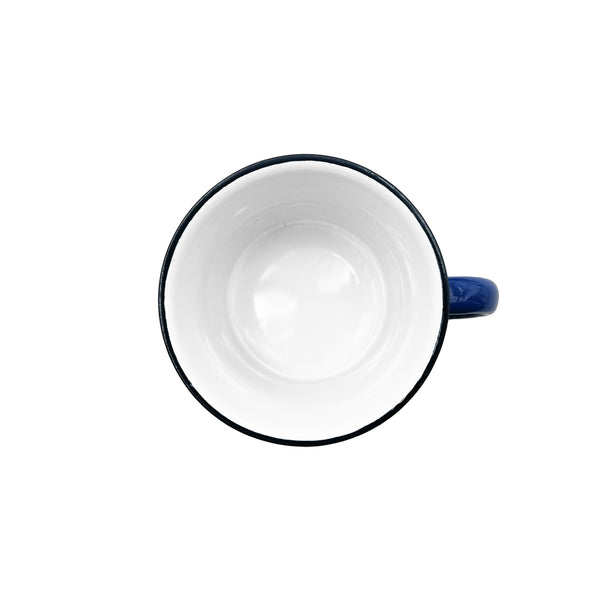 Canvas Home Tinware Mug In Blue - Set Of 4