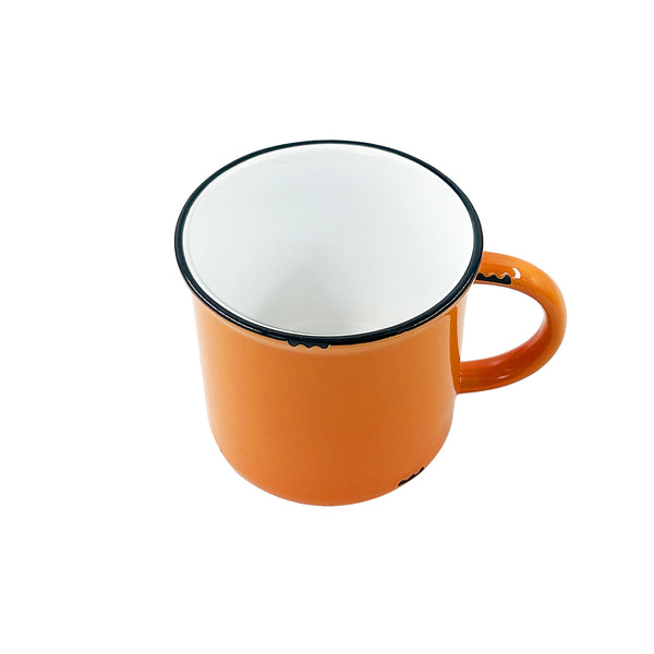 Canvas Home Tinware Mug In Burnt Orange - Set Of 4