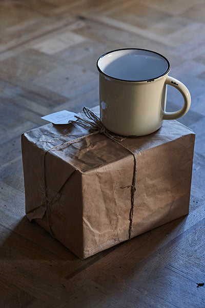 Canvas Home Tinware Mug In Cream - Set Of 4