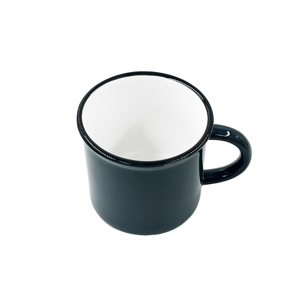 Canvas Home Tinware Mug In Dark Slate - Set Of 4