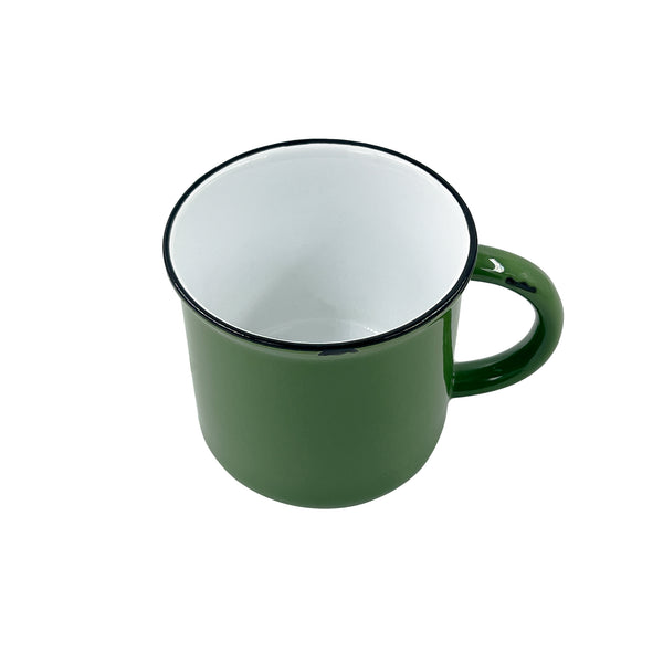 Canvas Home Tinware Mug In Green - Set Of 4