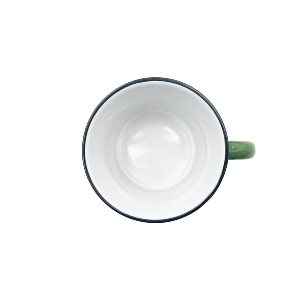 Canvas Home Tinware Mug In Green - Set Of 4