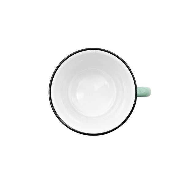 Canvas Home Tinware Mug In Pea Green - Set Of 4