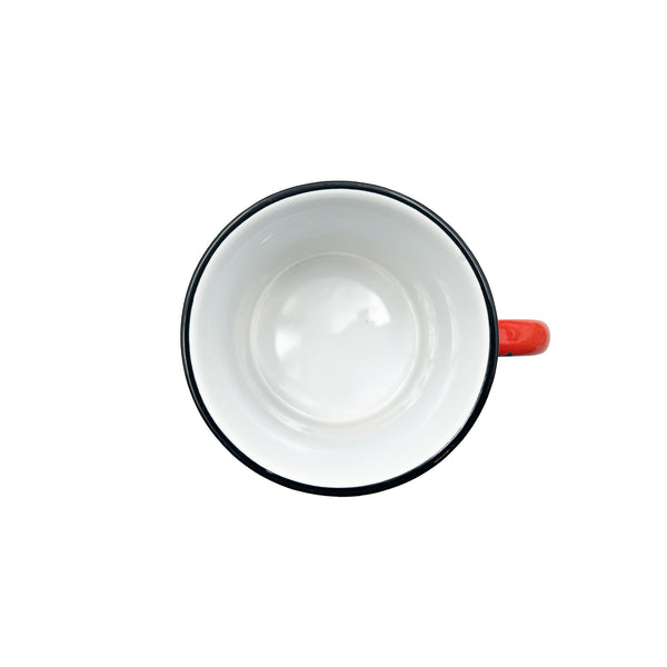 Canvas Home Tinware Mug In Red - Set Of 4