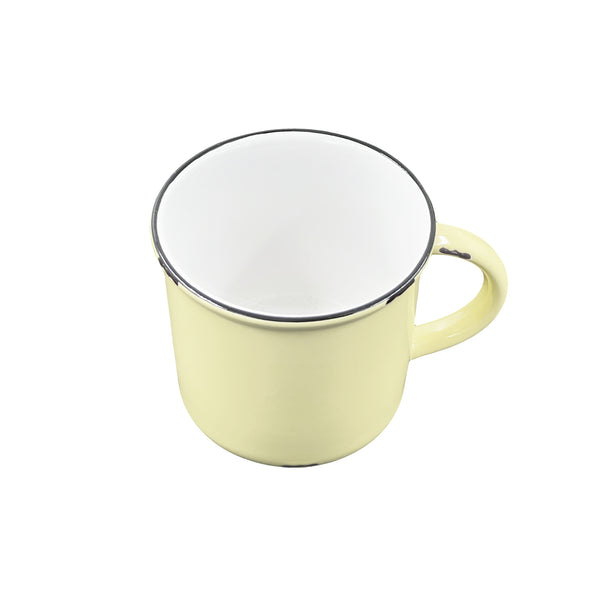 Canvas Home Tinware Mug In Yellow- Set Of 4