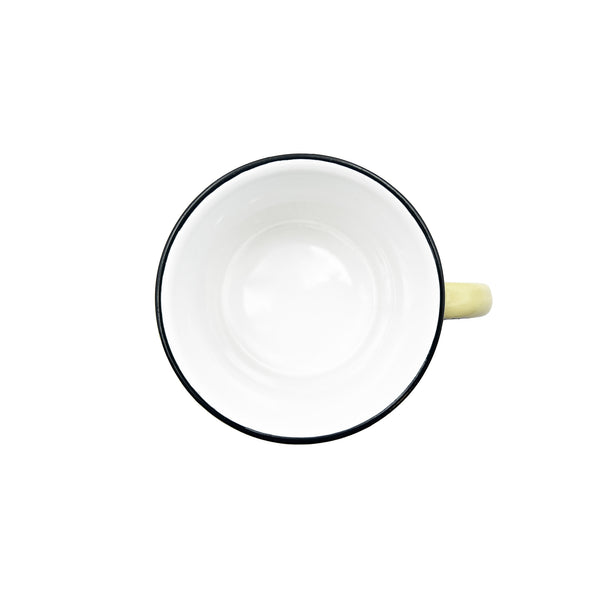 Canvas Home Tinware Mug In Yellow- Set Of 4