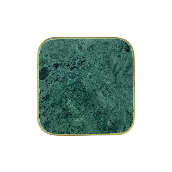 Canvas Home Verona Green Marble Coaster Set