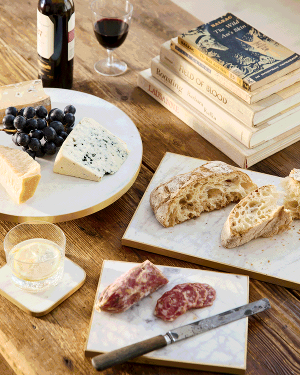 Canvas Home Verona White Marble Lazy Susan