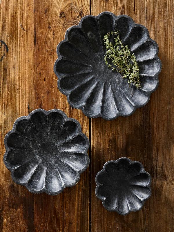 Canvas Home Catalina Black Marble Large Nesting Bowl