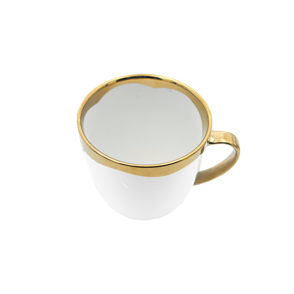 Canvas Home Dauville Gold Metallic Porcelain Mug Set Of 4