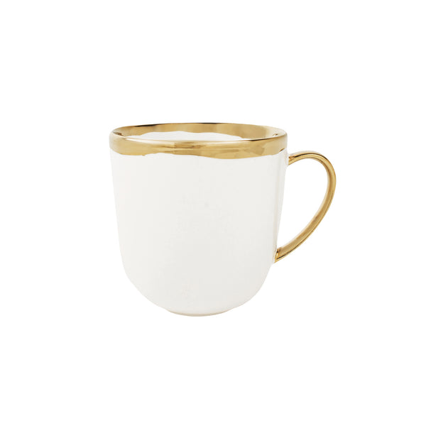canvas home Dauville Gold Metallic Porcelain Mug Set of 4