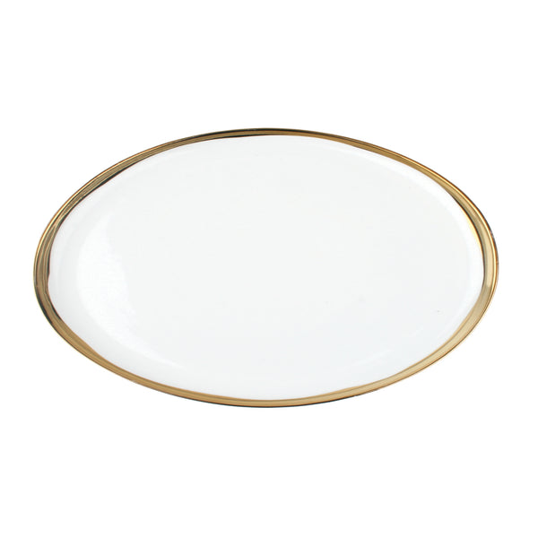canvas home Dauville Gold Metallic Porcelain Platter