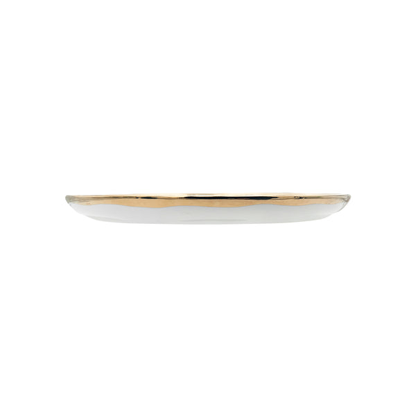 Canvas Home Dauville Gold Metallic Porcelain Salad Plate Set Of 4