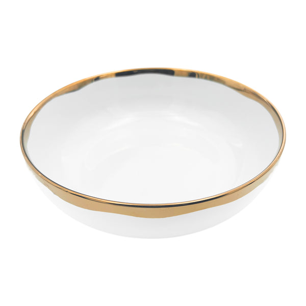 Canvas Home Dauville Gold Metallic Porcelain Serving Bowl