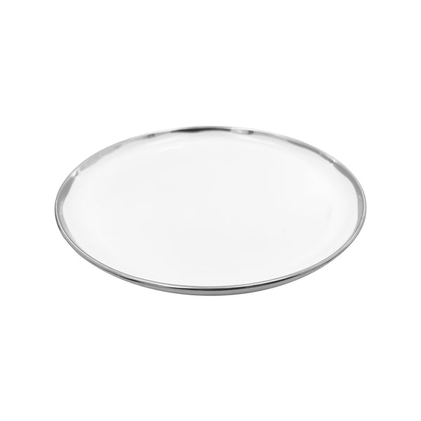 Canvas Home Dauville Platinum Metallic Porcelain 5 Piece Dinnerware Set Service For 1