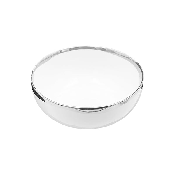 Canvas Home Dauville Platinum Metallic Porcelain Cereal Bowl Set Of 4