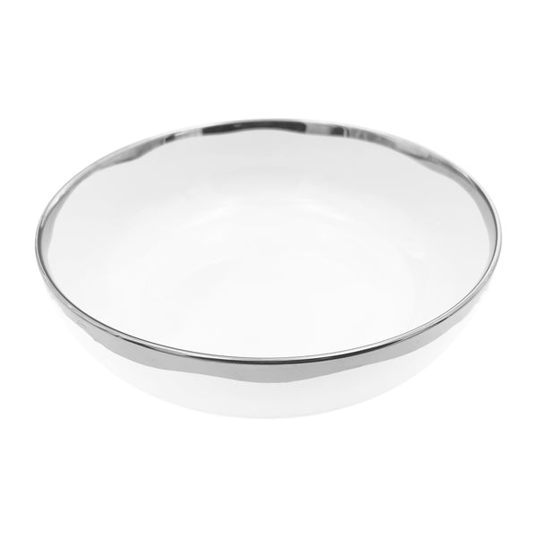 Canvas Home Dauville Platinum Metallic Porcelain Serving Bowl
