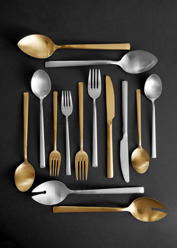 Canvas Home Ellsworth Brushed Stainless Steel 5 Piece Cutlery Set - Service For 1