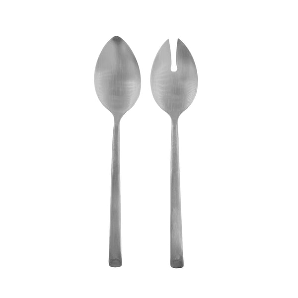 canvas home Ellsworth Brushed Stainless Steel Piece Salad Server Set