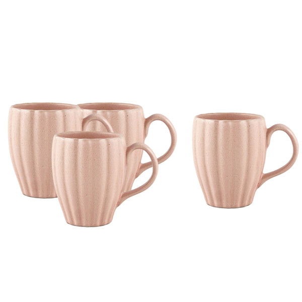 canvas home Lafayette Blush Stoneware Coffee Mug Set of 4