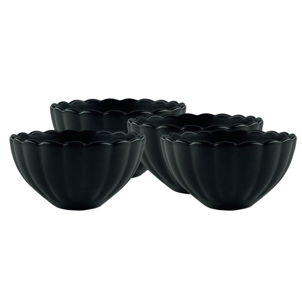 canvas home Lafayette Noir Stoneware Cereal Bowl Set of 4