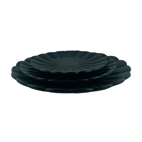 Canvas Home Lafayette Noir Stoneware Dinner Plate Set Of 4