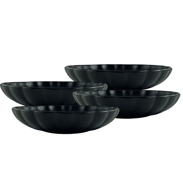 canvas home Lafayette Noir Stoneware Pasta Bowl Set of 4
