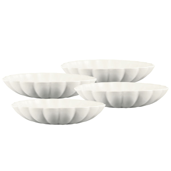 canvas home Lafayette Pearl White Stoneware Pasta Bowl Set of 4