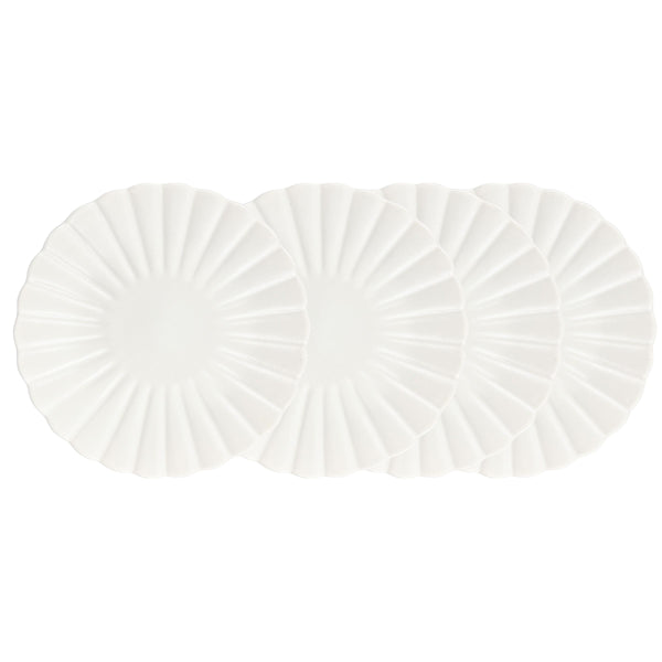 canvas home Lafayette Pearl White Stoneware Salad Plate Set of 4