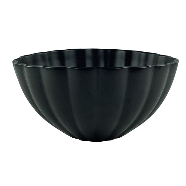 canvas home Lafayette Round Noir Stoneware Serving Bow