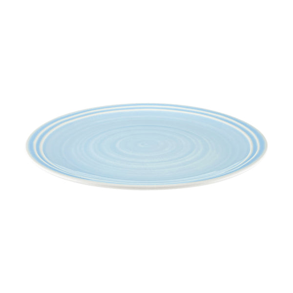 Canvas Home Lines Blue Stoneware Dinner Plate Set Of 4