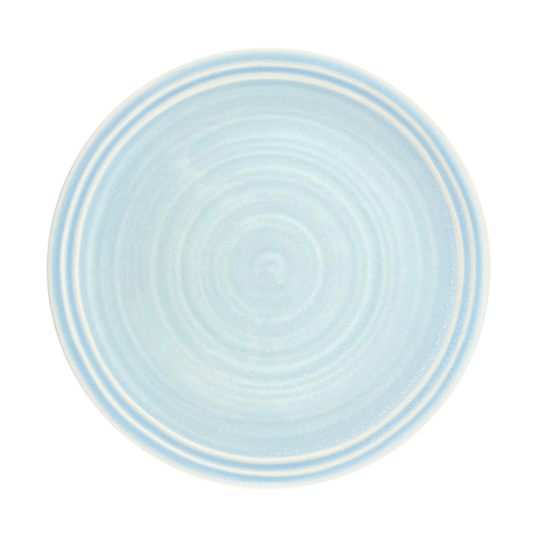 canvas home Lines Blue Stoneware Dinner Plate Set of 4