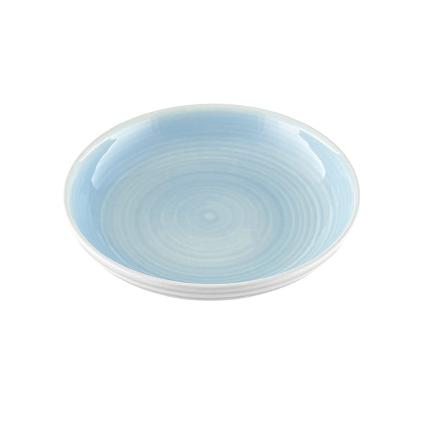 Canvas Home Lines Blue Stoneware Pasta Bowl Set Of 4