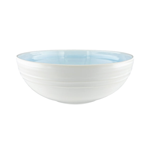 canvas home Lines Blue Stoneware Salad Bowl Set of 4