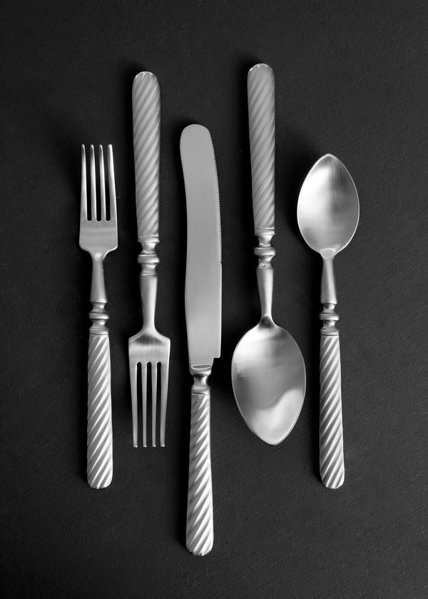 Canvas Home Marcigny Brushed Stainless Steel 5 Piece Cutlery Set - Service For 1
