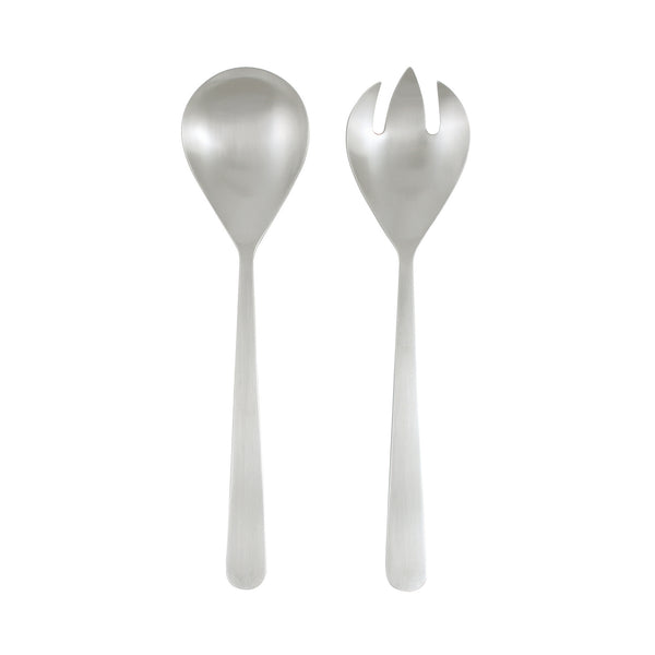canvas home Oslo Matte Stainless Steel 2 Piece Salad Server Set