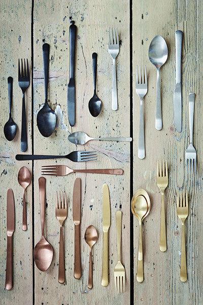 Canvas Home Oslo Matte Stainless Steel 5 Piece Cutlery Set - Service For 1