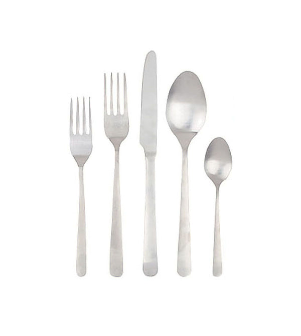 canvas home Oslo Matte Stainless Steel 5 Piece Cutlery Set - Service for 1
