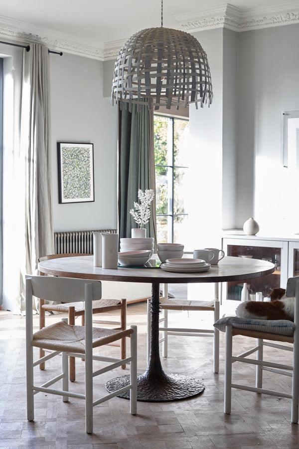 Canvas Home Pinch Grey Stoneware 4 Piece Dinnerware Set Service For 1