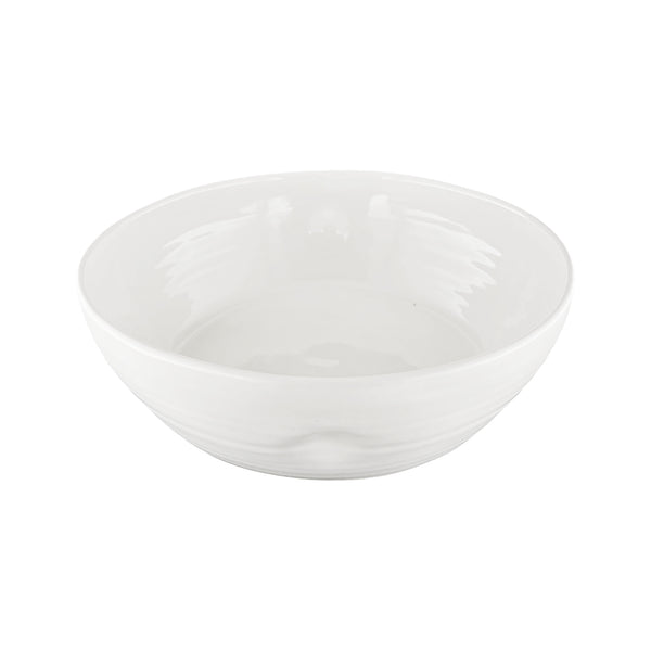 Canvas Home Pinch Large Salad Serving Bowl In White