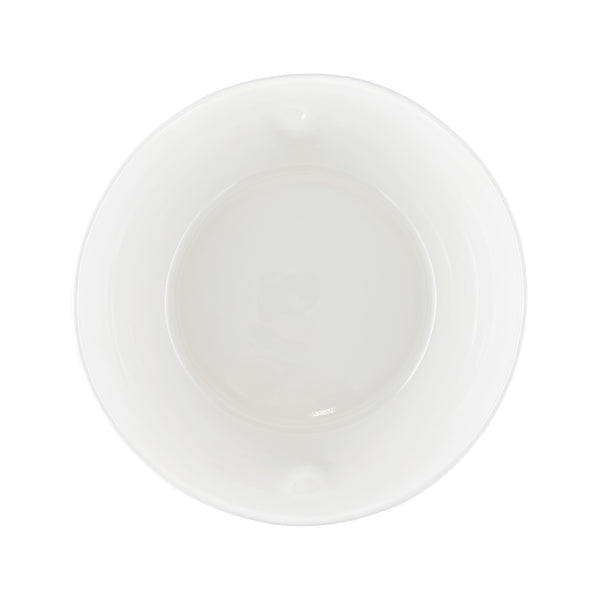 Canvas Home Pinch Large Salad Serving Bowl In White