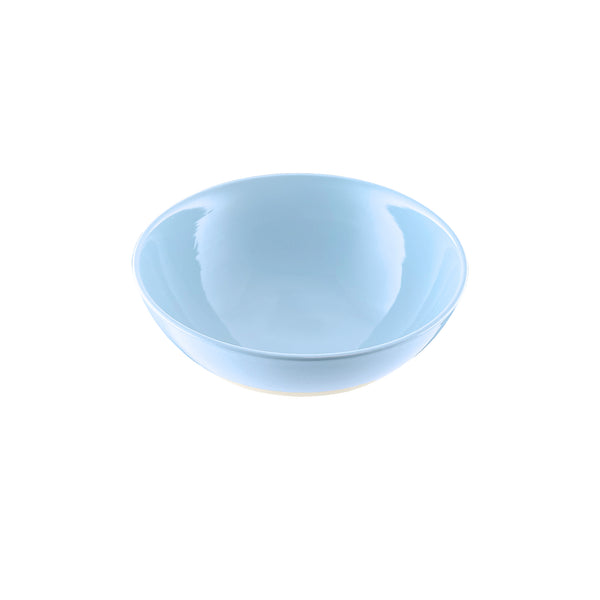 Canvas Home Shell Bisque Blue Porcelain Cereal Bowl Set Of 4