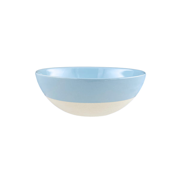 canvas home Shell Bisque Blue Porcelain Cereal Bowl Set of 4