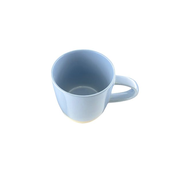 Canvas Home Shell Bisque Blue Porcelain Mug Set Of 4