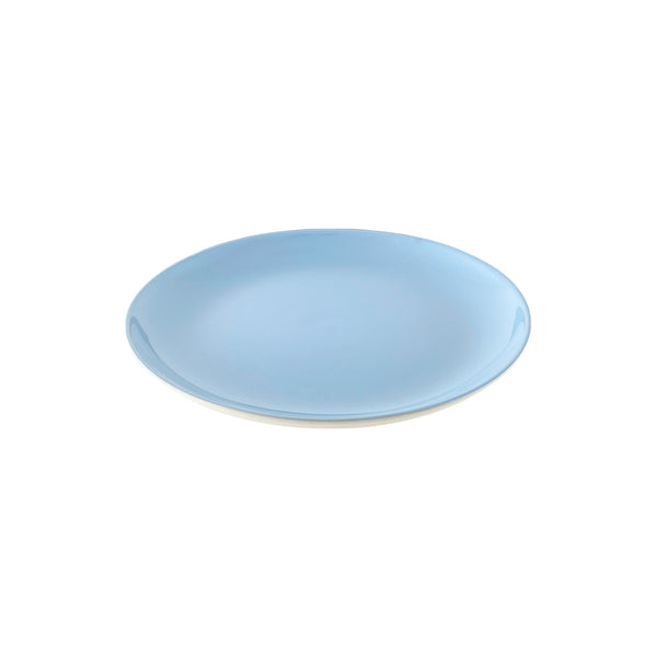 Canvas Home Shell Bisque Blue Porcelain Salad Plate Set Of 4