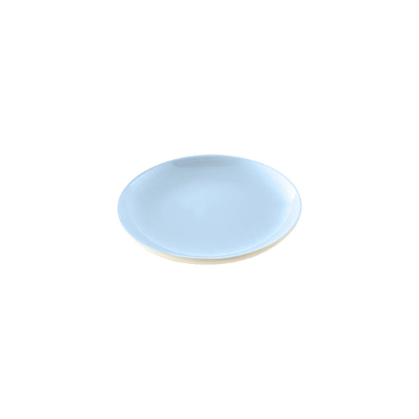 Canvas Home Shell Bisque Blue Porcelain Tidbit Plate Set Of 4